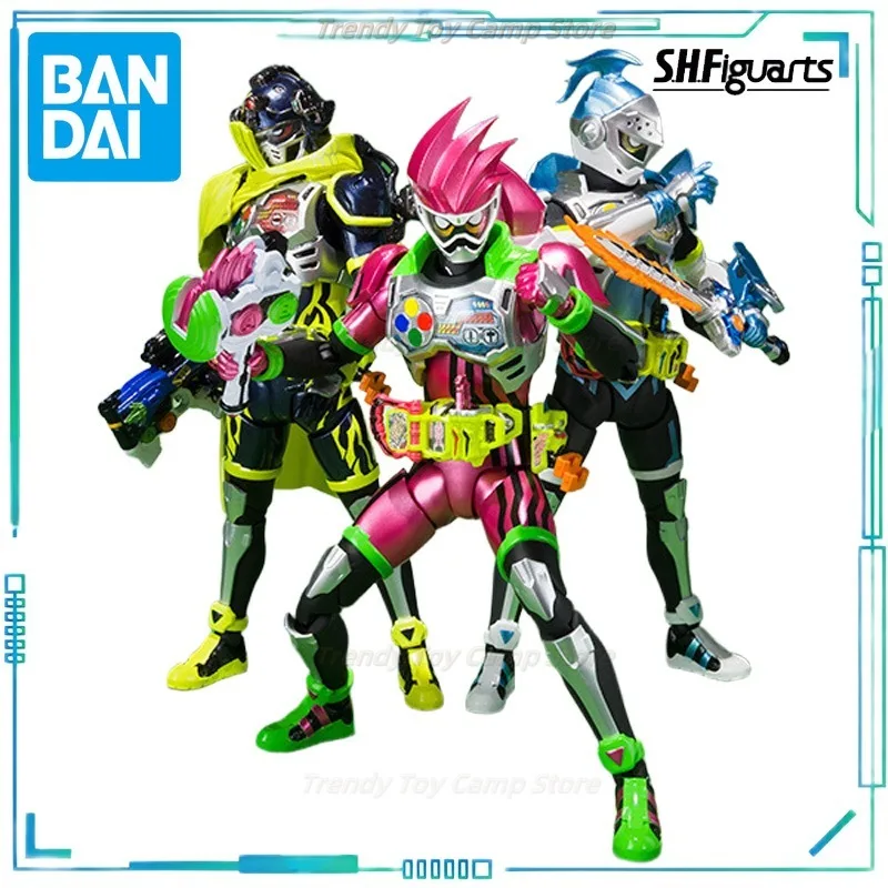 

Подлинная серия BANDAI S. H. Figuarts, подвижные игрушки, серия Kamen Rider, Brave, Ex-Aid, Snpe Trio, подвижная готовая модель продукта