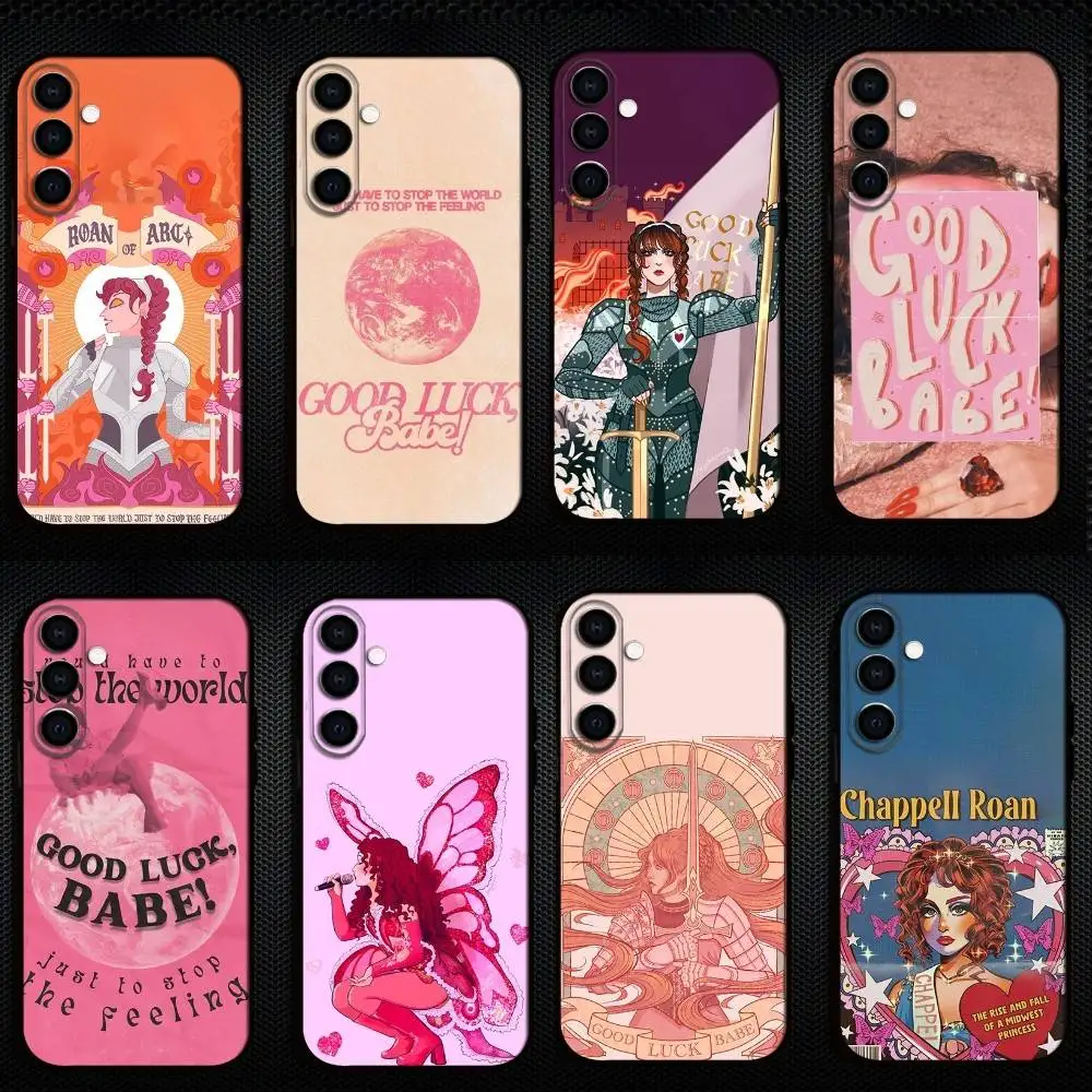 

C-Chappell R-Roan Singer Phone Case For Samsung Galaxy A73,A72,A71,A70,A53,A52,A51,Others Soft Black Cover