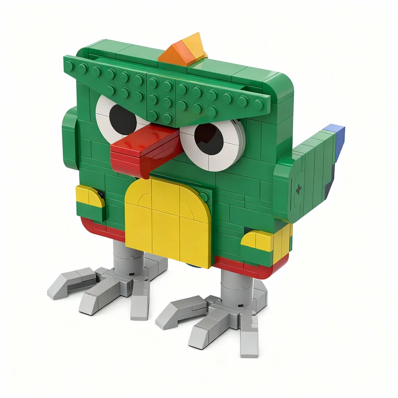 

207pcs MOC Parrot Shaped Eyeglass Holder Creator Model Building Blocks Construction Toy Christmas Gifts DIY Creative Idea Brick