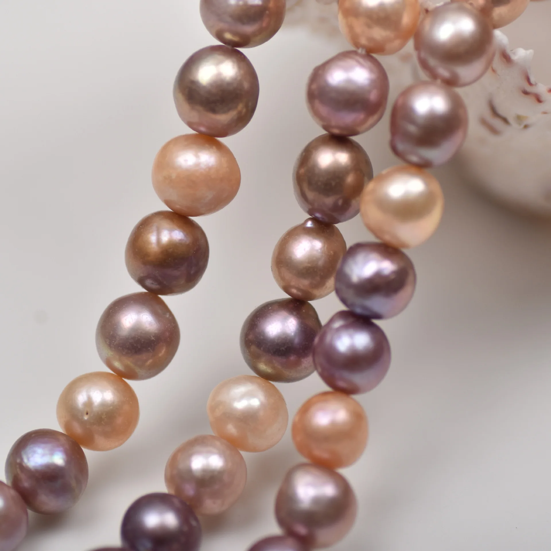 

9-11mm Mixed Color Natural Freshwater Pearl Edison Bead Loose Beads DIY Handmade Jewelry Accessories