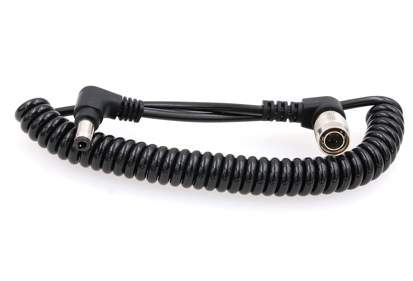 DC 2.5mm to Right Angle Hirose 4-pin Male Power Cable for ZOOM F8 F4 Sound Device