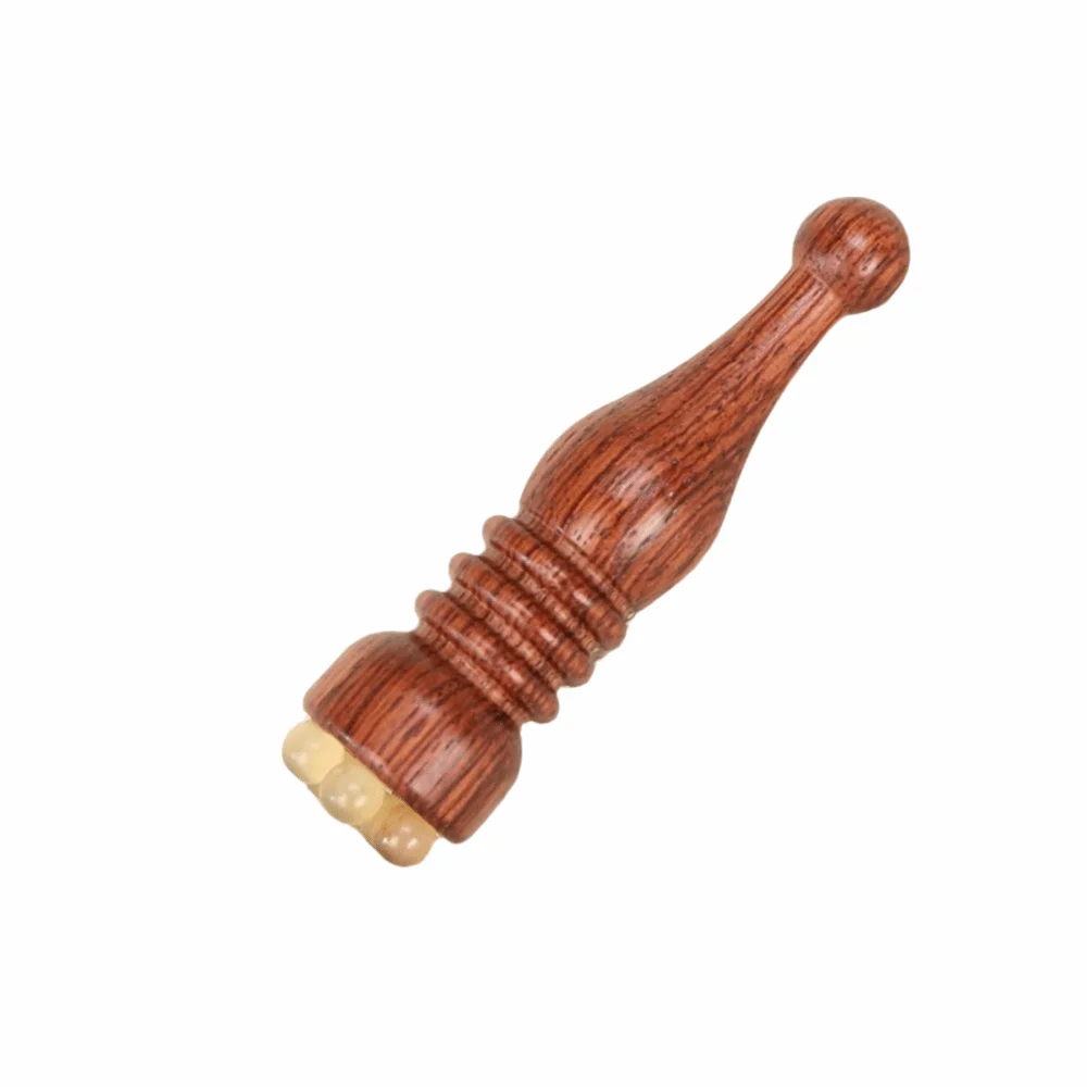 New Lotus Shape Facial Massager Natural Material Smooth Surface Eye Massager Roller Portable Face Massage Stick Facial Care