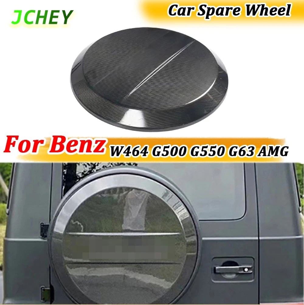 

Dry Carbon Fiber Car Spare Wheel Tire Rear Trim Cover for Mercedes Benz W464 G500 G550 G63 AMG 1998-2023 Body Kit Accessories