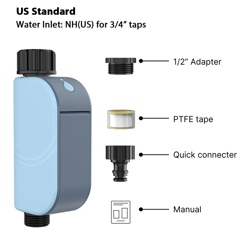 Smart WIFI Tuinbesproeiingstimer Tuya Automatische Sprinkler Afstandsbediening Druppelirrigatiesysteem Outdoor Water Controller Klep Goole Hom - afbeelding 1