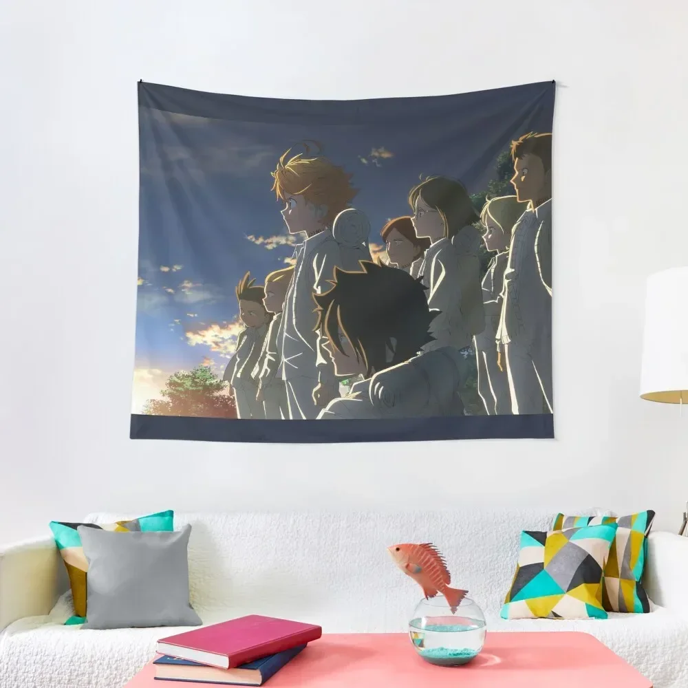 

Promised Neverland Kids Tapestry Room Aesthetic Wall Coverings Room Ornaments Bed Room Decoration Tapestry