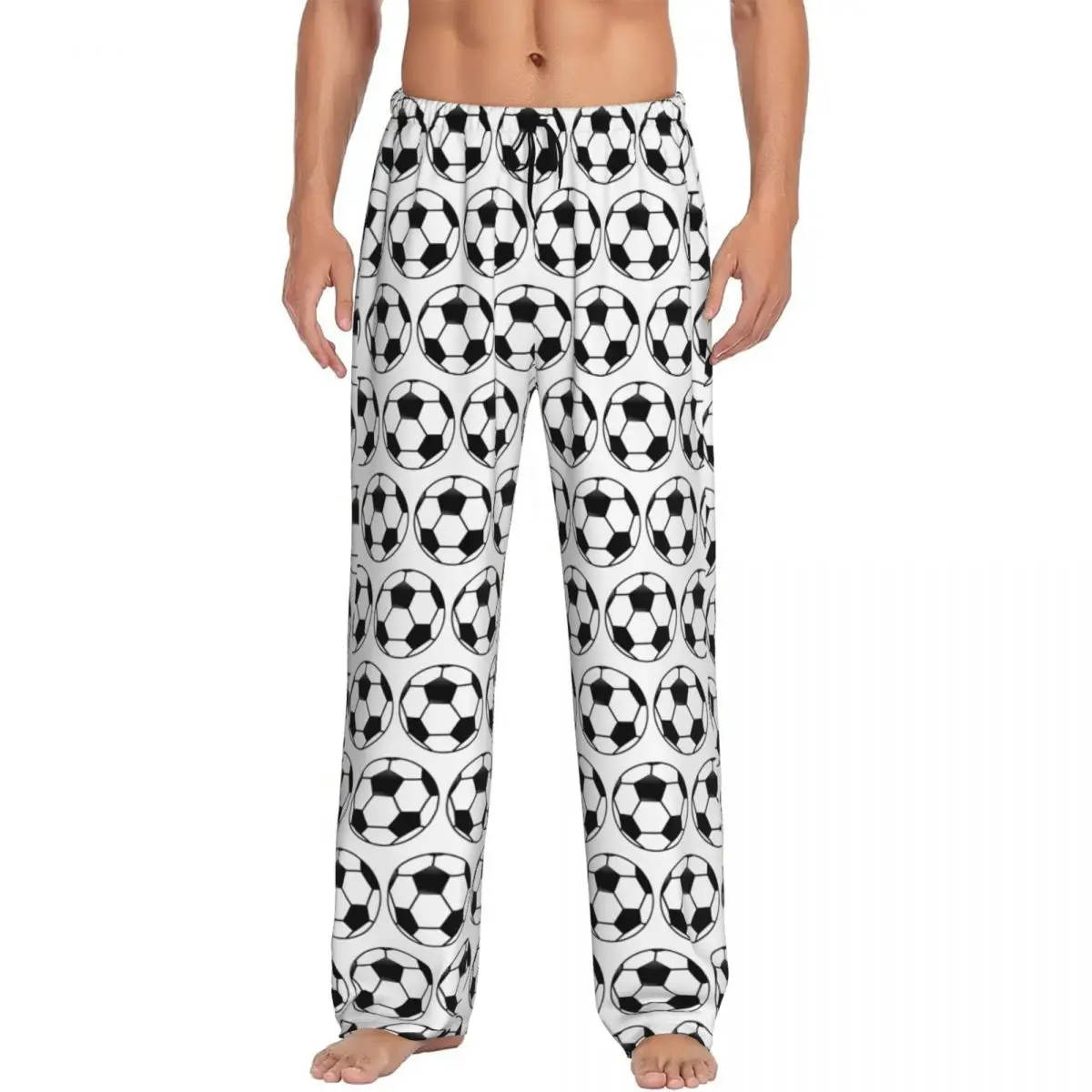 

Custom Sports Soccer Ball Pajama Pants Men Sleepwear Sleep Lounge Bottoms with Pockets