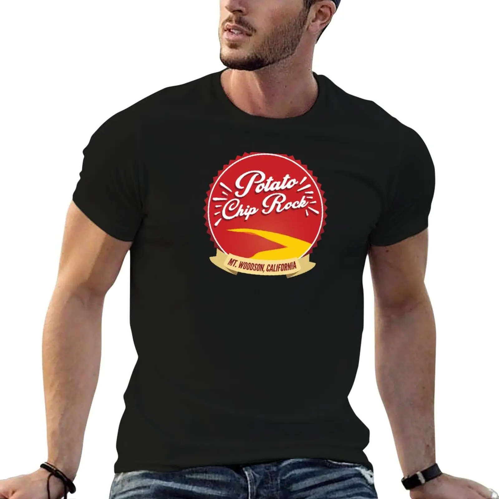 Potato Chip Rock - Mt Woodson, California T-Shirt Aesthetic clothing sweat anime figures mens graphic t-shirts big and tall