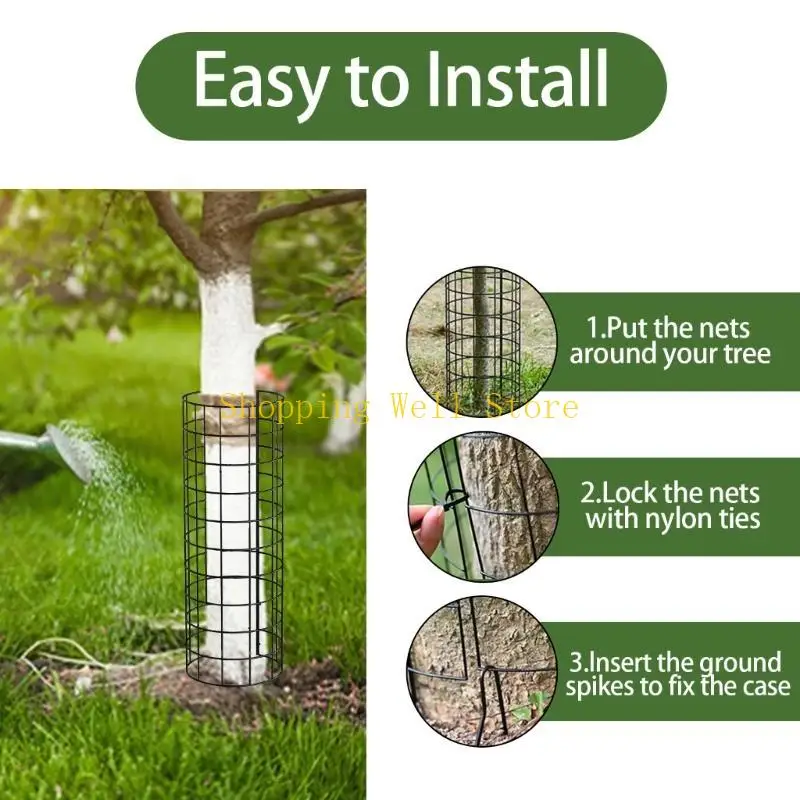 

KX4B Expandable Tree Trunk Protectors Plant and Tree Guards Protectors Garden Protections for Trimmers Mowers Damageds Trunk
