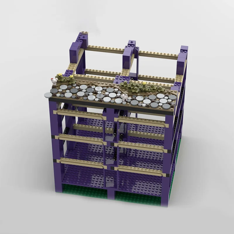 375 قطعة MOC C4 Castle Hohengeroldseck Substructure وقلعة فناء المباني كتل لعبة إبداعية للأطفال هدية عيد ميلاد