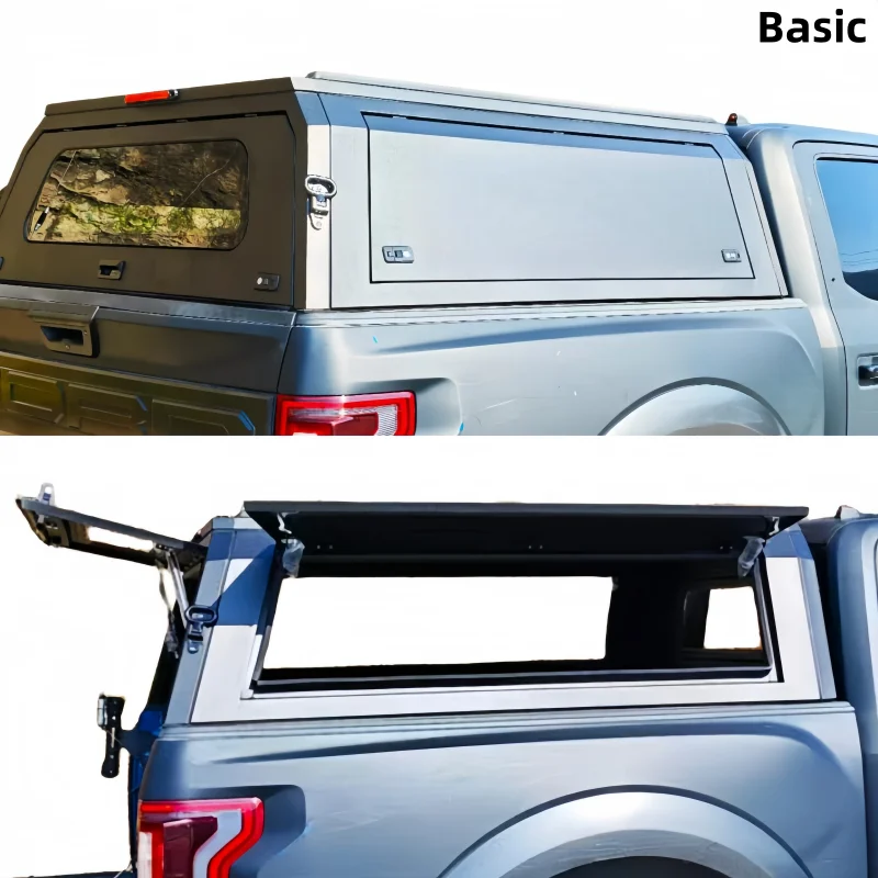 For 2025 2026 Chevrolet Silverado EV Ute Tray Bed Cap Chevy Pickup Camper Truck Topper Steel&Aluminum Hardtop Canopy view 4