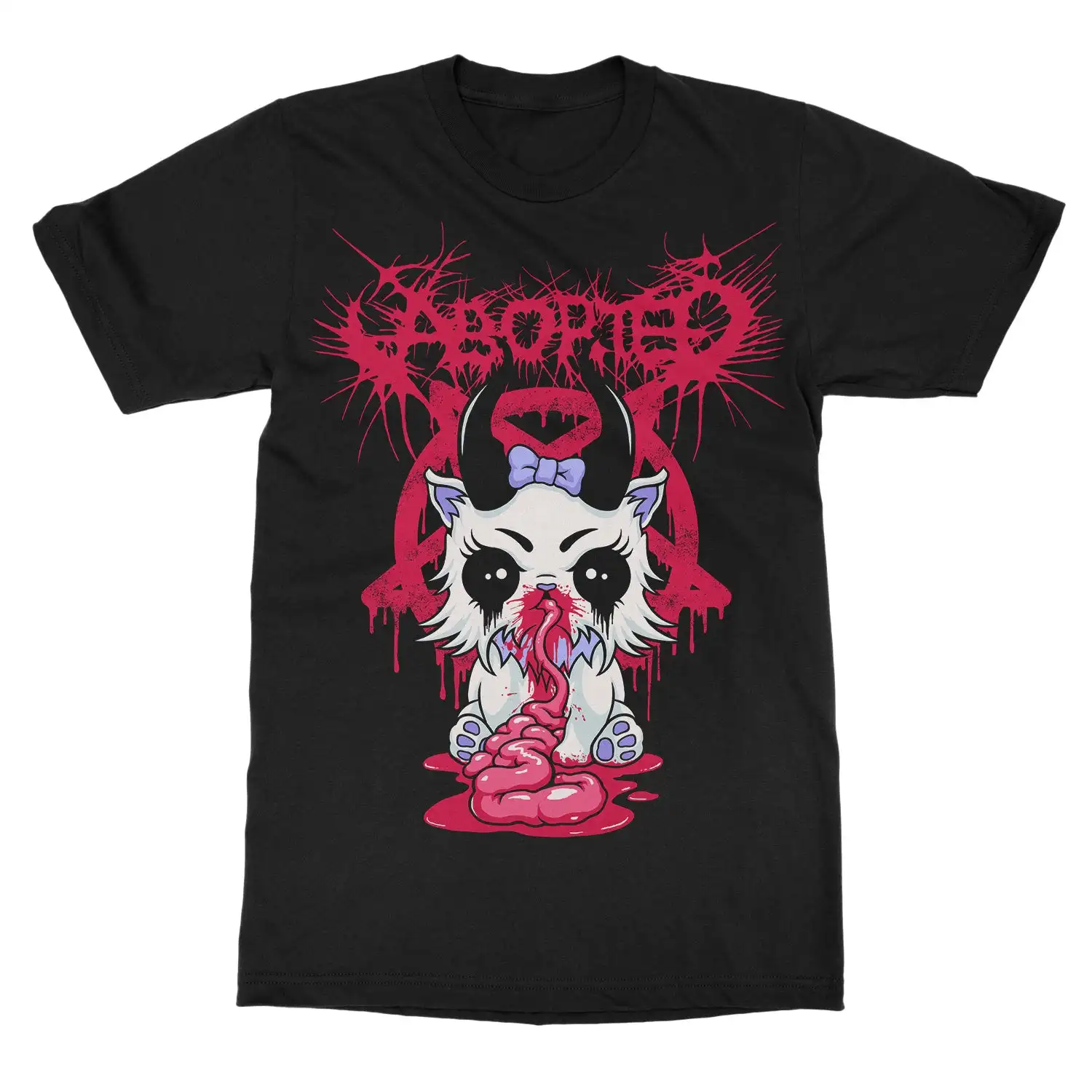Aborted Retrogore Band T-Shirt 100% Cotton Graphic Tee Men Women Summer Streetwear Top