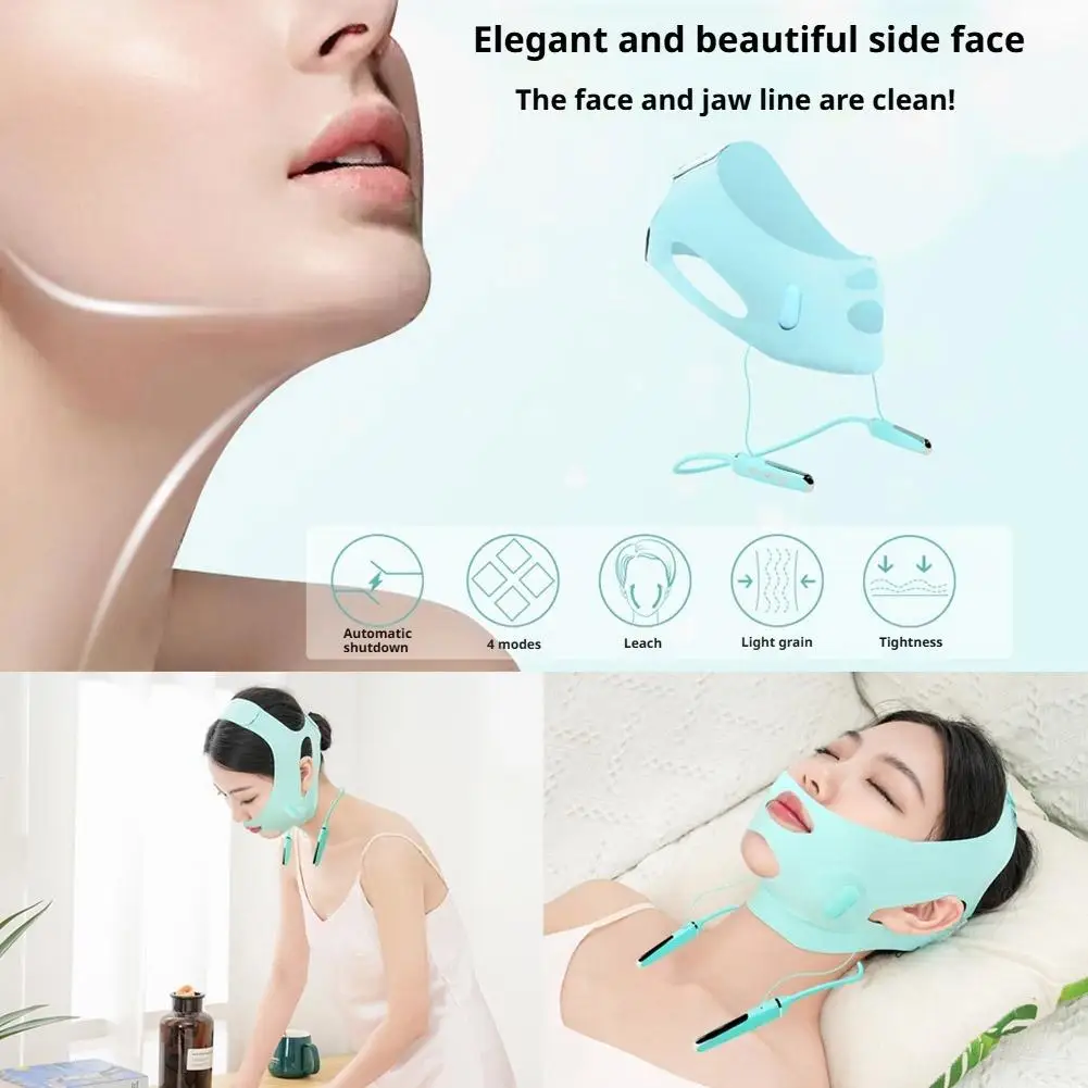 EMS Microcurrent Lifting V Facial Device Smart Pulse Face Shaping Beauty Instrument Skin Tightening Anti-Wrinkle Facial Massager