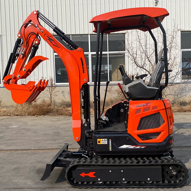 Customized China Mini Digger Micro Digger 1 Ton Mini Excavator 1.8 Ton Small Excavator With Closed Cabin