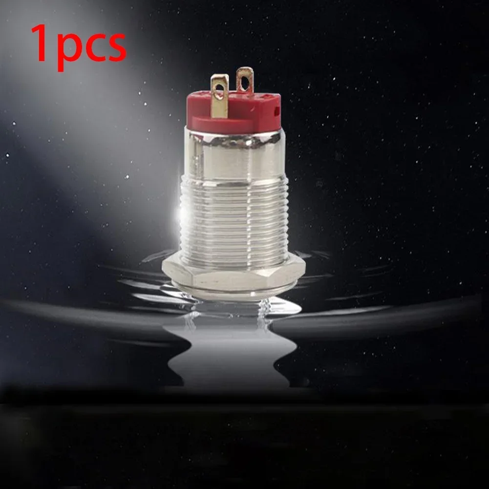 Reliable Performance 12mm Round Metal Push Button Switch Self resetting & Self locking Safe and Convenient 1 Piece