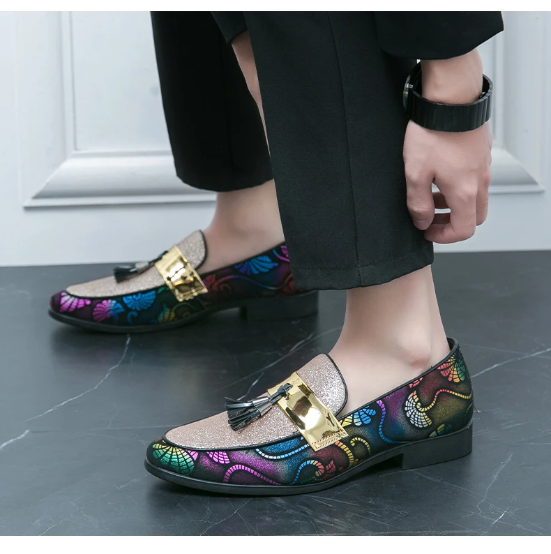 Neue Bunte Männer Casual Schuhe Mode Marke Faulenzer Herren Turnschuhe Atmungsaktive Schuhe Mischfarben Wandern Männlichen Wohnungen Plus Größe – Detail 9