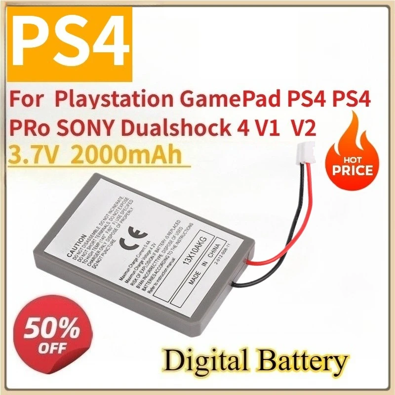 

New Digital Battery PS4 3.7V 1000mAh For Playstation GamePad PS4 PS4 PRo SONY Dualshock 4 V1 V2 Wireless Controller