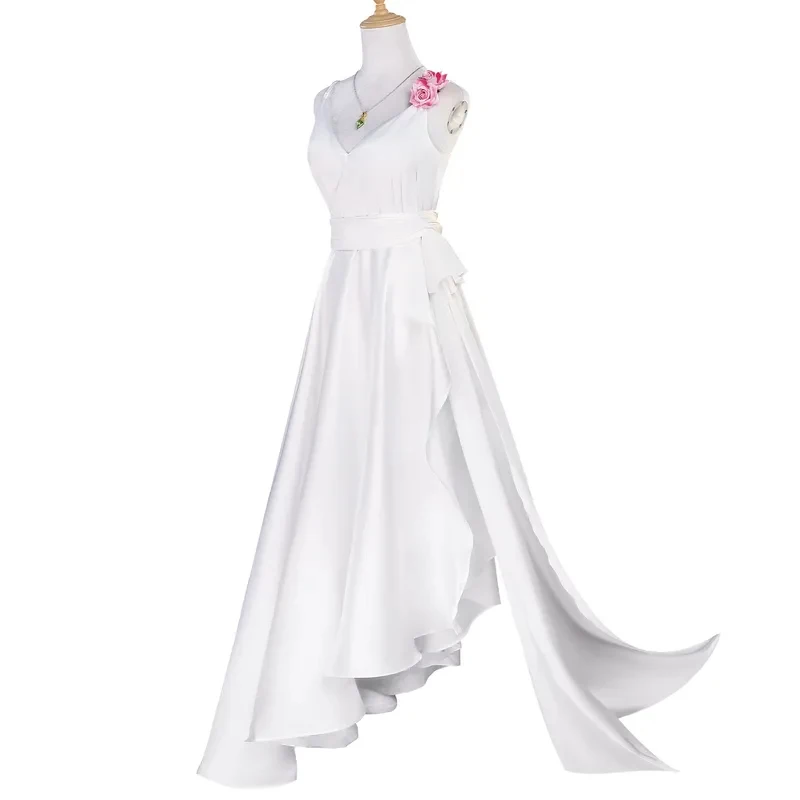 

A;3\v,7'd/Anime Re:Life In A Different World From Zero Emilia Rem Cosplay Costume Dress Wedding Set Halloween Performaw.3;v'6\b/