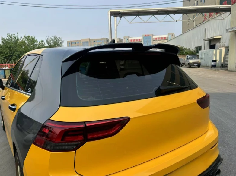 ل VW Golf 8 MK8 8.5 GTI Rline 2019-2024 3 Oettinger Style Car Rear Roof Spoiler Wing Body Kit تعديل الضبط الخارجي #3