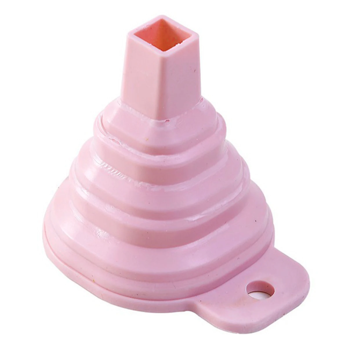 Novelty silicone folding funnel telescopic long Style funnels for household liquid dispensing Kitchen Gadgets pink