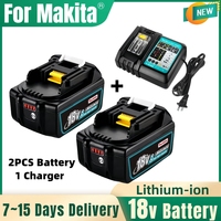 100% Original 18V Rechargeable Battery For Makita DDF487 DTD173 DTW700 DGA404 DHP487 Replaceable LED Lithium-ion 6.0/8.0/12.0Ah