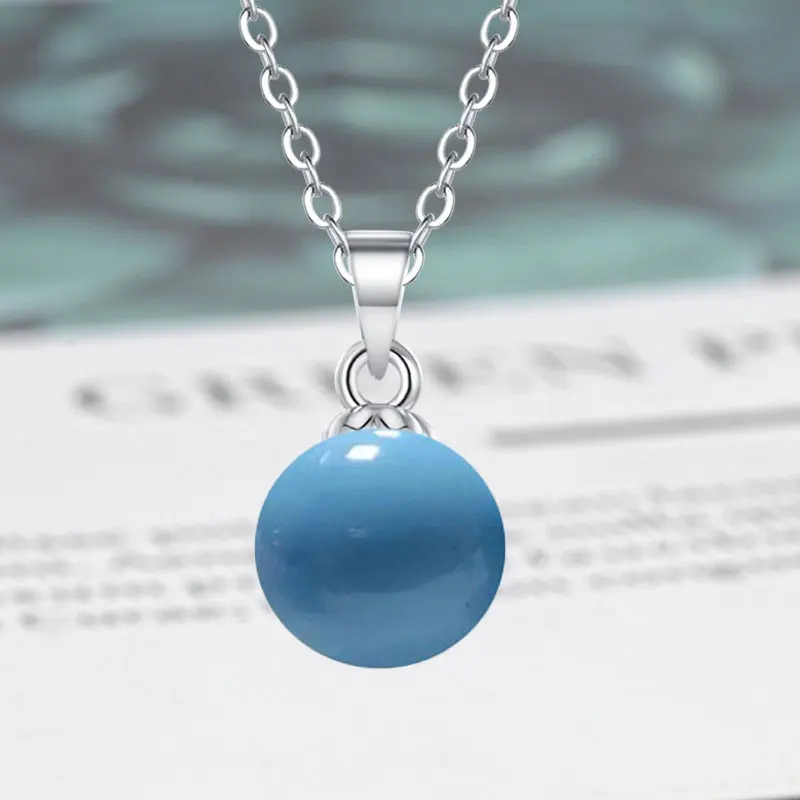Halskette aus 925er-Sterlingsilber für Damen, natürlicher Achatstein, Hotan-Jade, Hochzeitsschmuck, Verlobungsanhänger, Party-Geschenk, fein – Detail 17