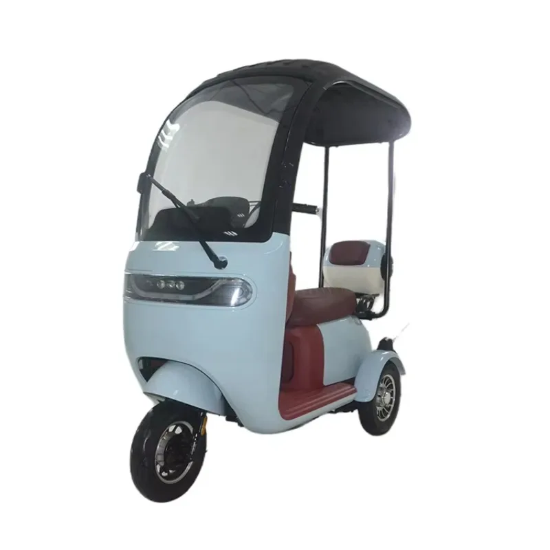 New Arrival 3 Wheel Open Body High-Power Electric Tricycle for Adults Wind Resistant Safety Glass 30-50km/h Speed 30-50km Range