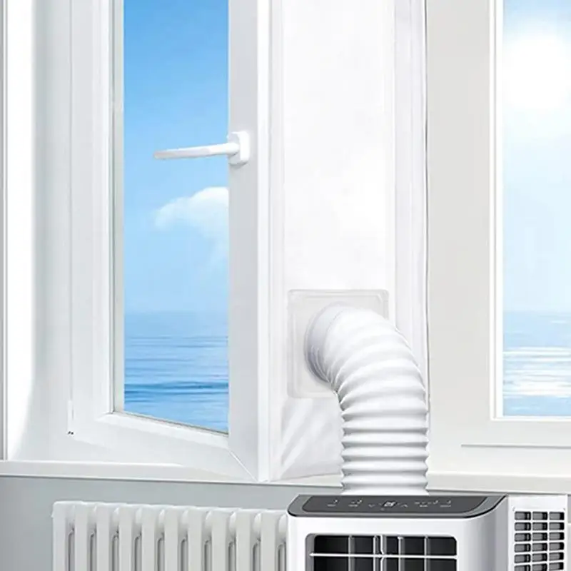 

Window Duct Kit Air Conditioner Window Seal Cloth Adjustable AC Window Vent Kit Sealing AC Door Vent Kit For Duct Fans Air