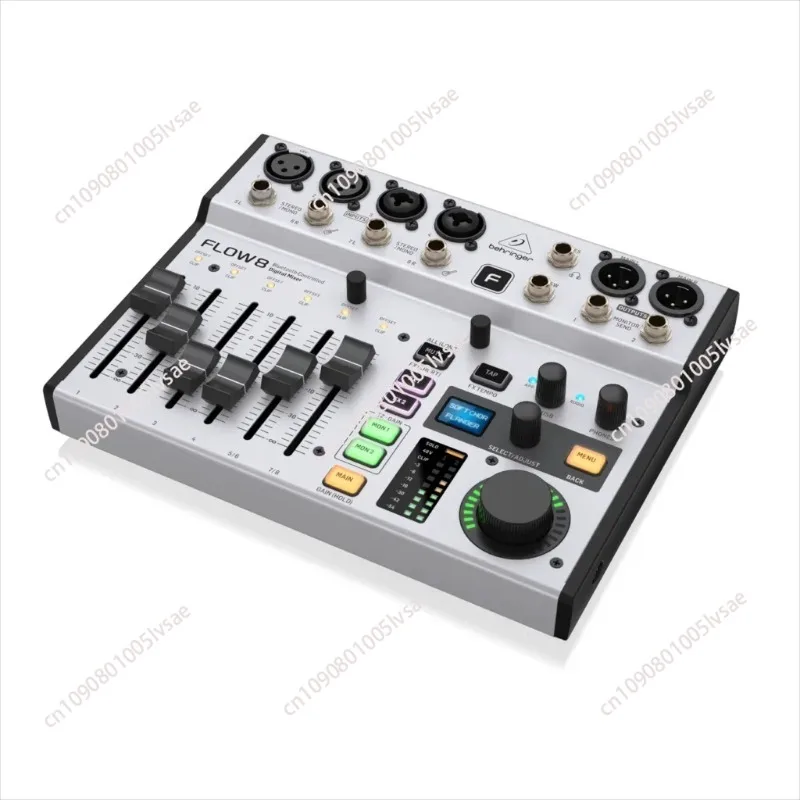 FLOW8 8-Input Digital Mixer USB/Audio Interface with 48V phantom power for optimum headroom