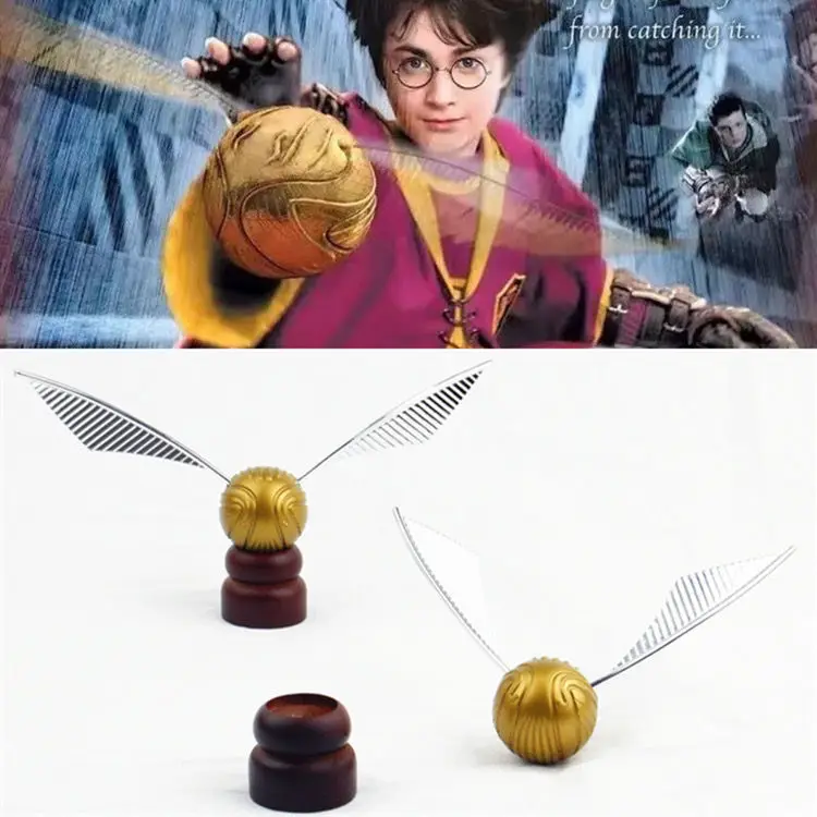 Movie&TV Harried Potter Quidditch Action Toy Figures Golden Snitch Collection Vinyl Doll Christmas Gift Toys for Children