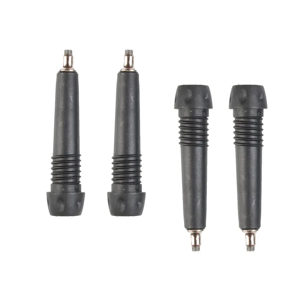 

4Pcs Trekking Pole Tips Rubber Walking Stick Protectors Heavy Duty Anti-Skid Traction Grip Replacement Black Trekking Pole Tips