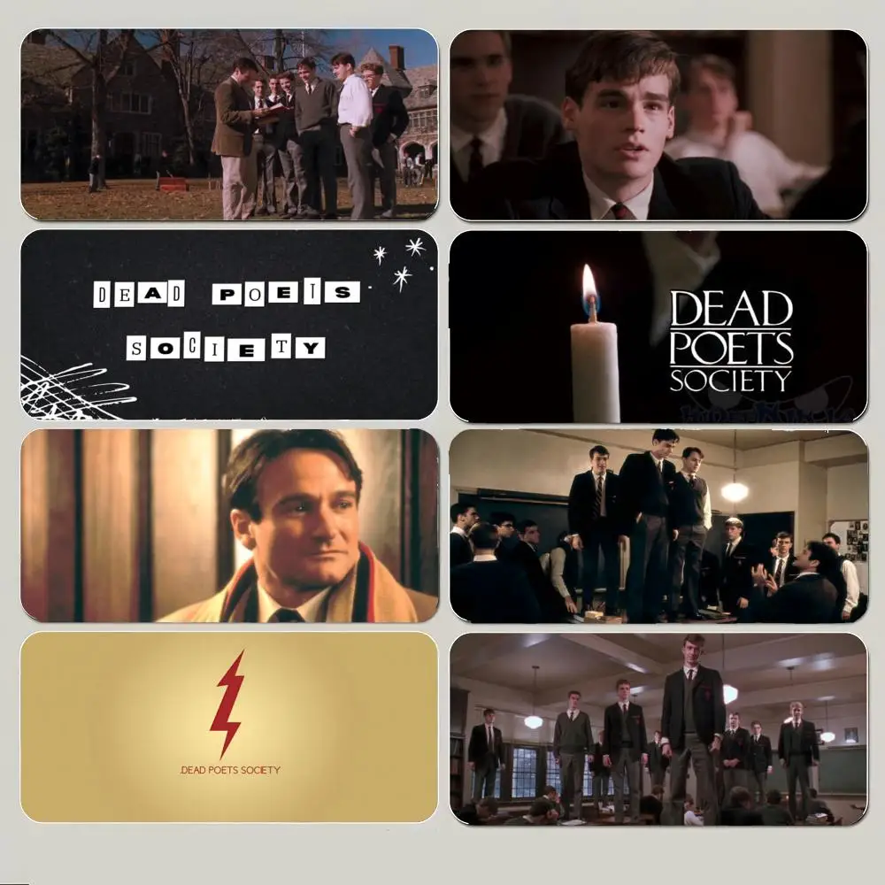 Inspiring Classic Movie D-Dead Poets Society Mouse Pad Large Gaming Mousepad with Thick Stitched Edge Non-Slip Desk Mat