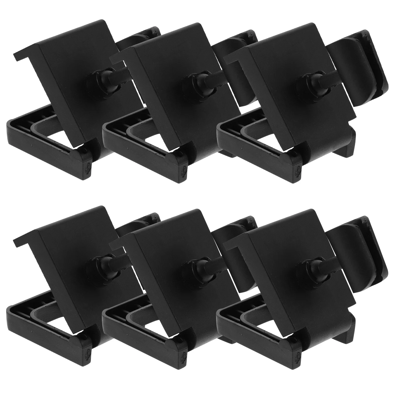 

6Pcs Adjustable Table Mic Clamp Sturdy Desktop Microphone Stand Mount Holder Base for Studio Broadcasting Stage Use