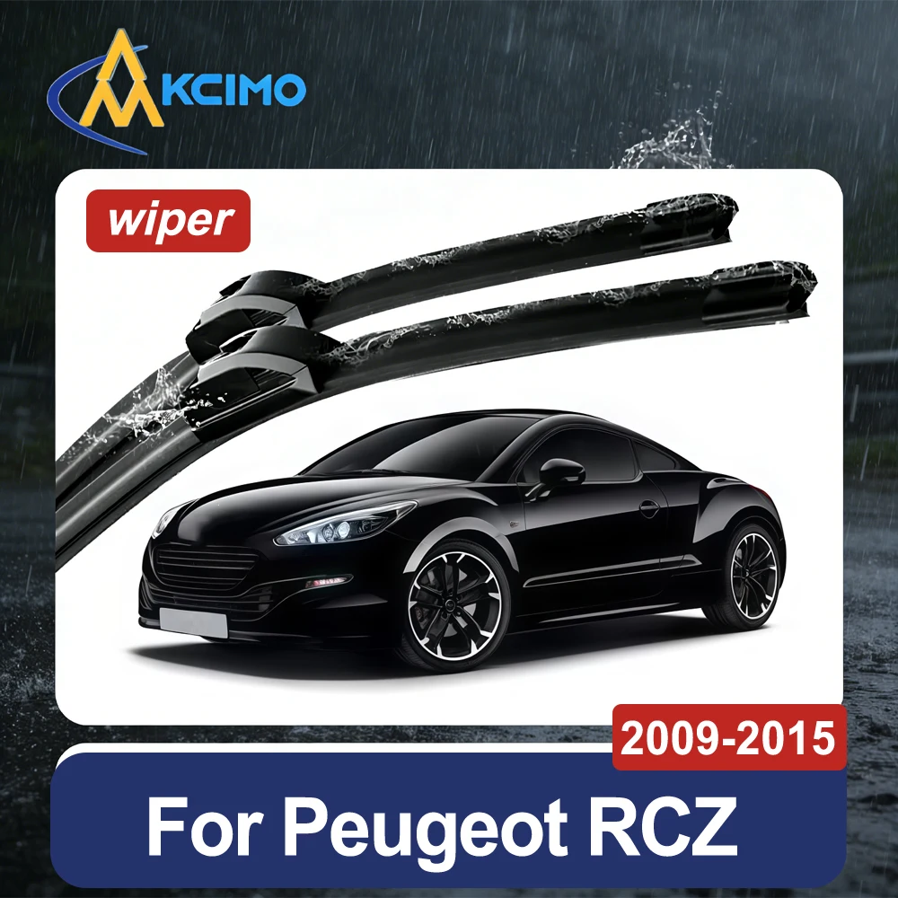 Ersatz für Frontscheibenwischer für Peugeot RCZ T75 2009–2015, Windschutzscheibenwischer für Fahrer- und Beifahrerseite, einfach zu installieren