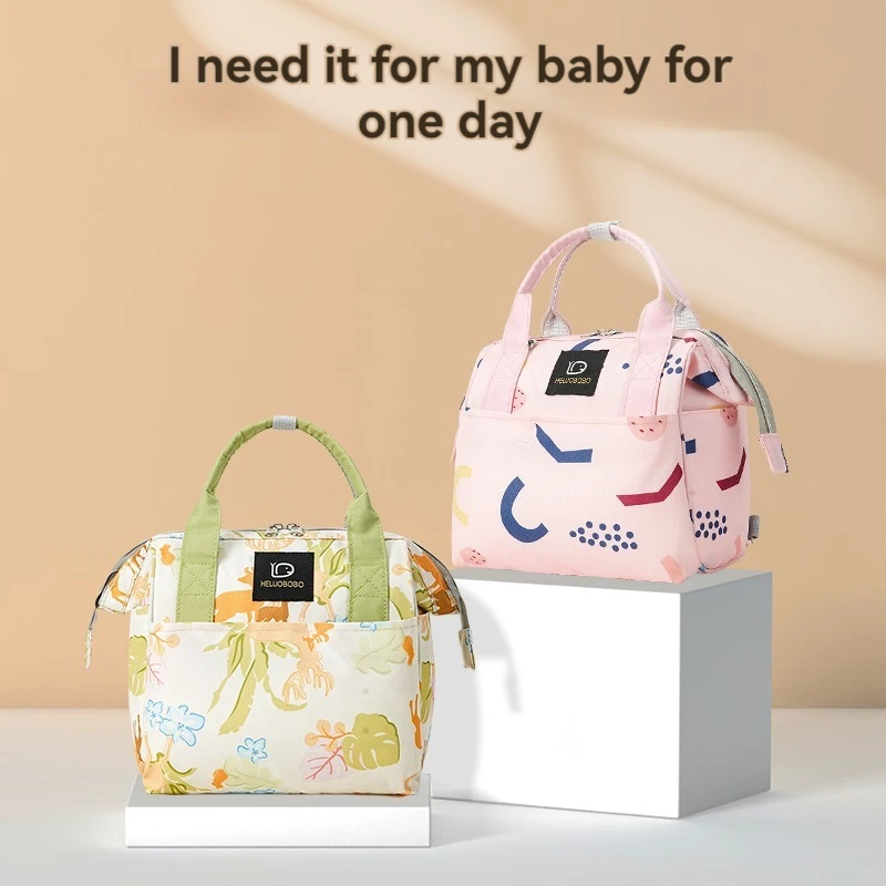 Mommy bag baby out 2024 new fashion lightweight bag large capacity hand shoulder oblique span bag