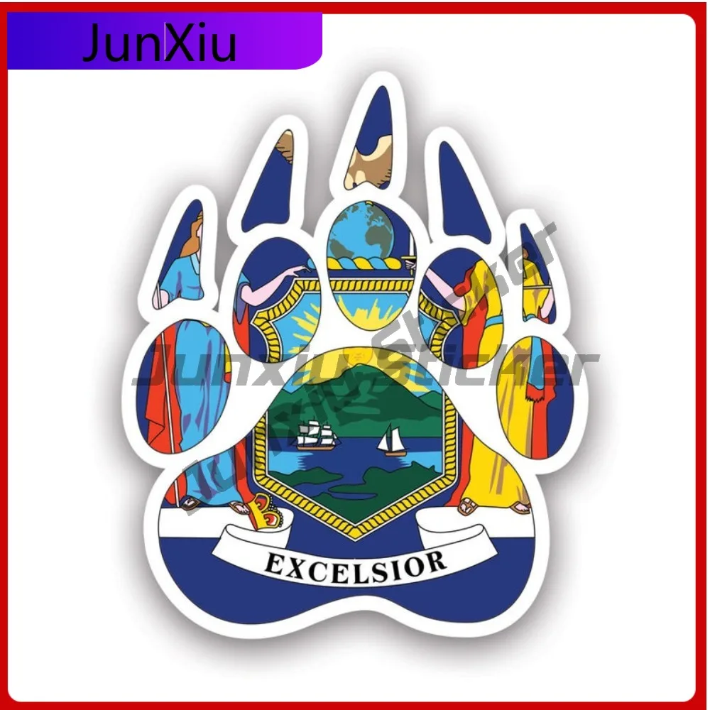 

New York State Bear Print Shaped Cool Window Waterproof Vinyl Decal For Letter Boxe Fun Sticker Fun Unique Protection Unique