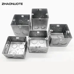 86 Type Metal Concealed Mounting Project Box Wall Switch Wiring Galvanized Junction Boxes Heightening and Thickening