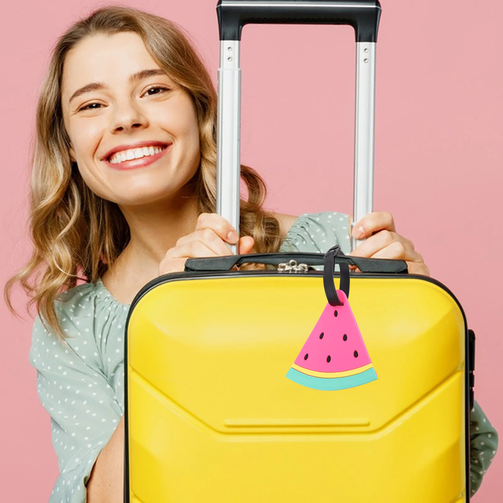 

Багажная бирка с арбузом, креативные летние этикетки из ПВХ для женщин, бирки для пляжного отдыха, детский багаж, ломтики фруктов, путешествия