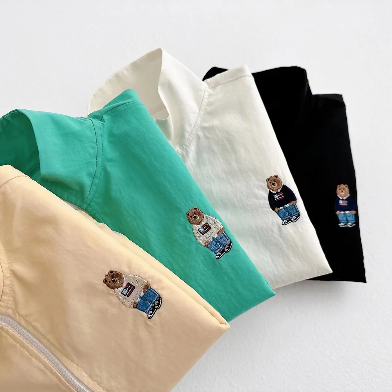 Jaket pelindung matahari tipis kartun, jaket pelindung matahari tipis untuk bayi perempuan musim semi dan panas, jaket serbaguna ritsleting untuk anak laki-laki dan perempuan