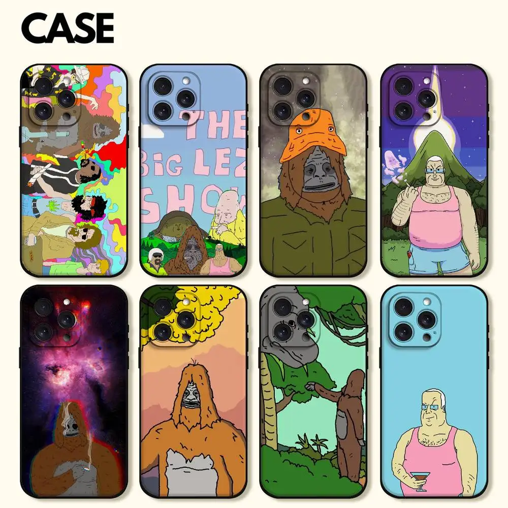 Cartoon The Big Lez Show Phone Case Black Shell For IPhone 17/16/15/13/14 Pro Max/ 11Plus/X/Xr/Xs Max/12mini Compatible Models