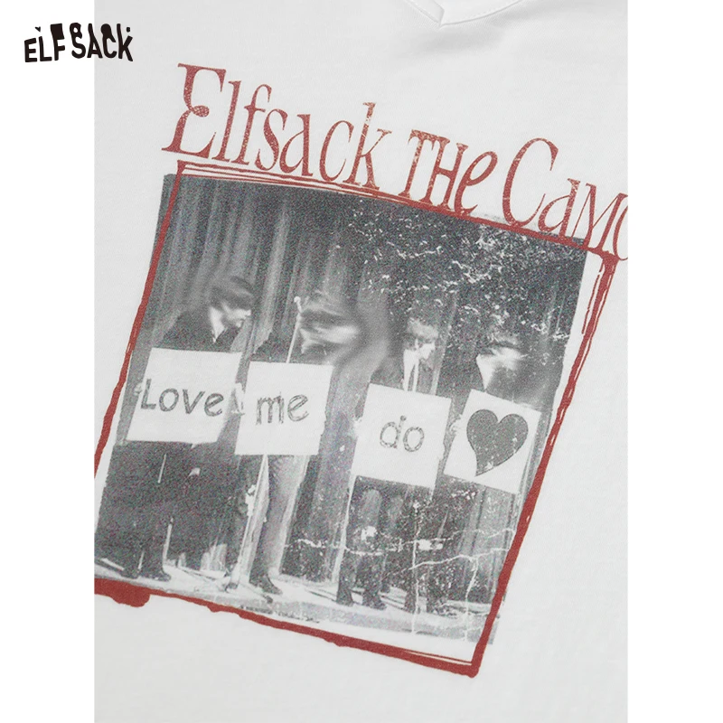 ELFSACK 2025 Summer New Arrival Cool Casual Striped Shoulder Print Long-Sleeved Graphic T-shirt Hoodie For Woman