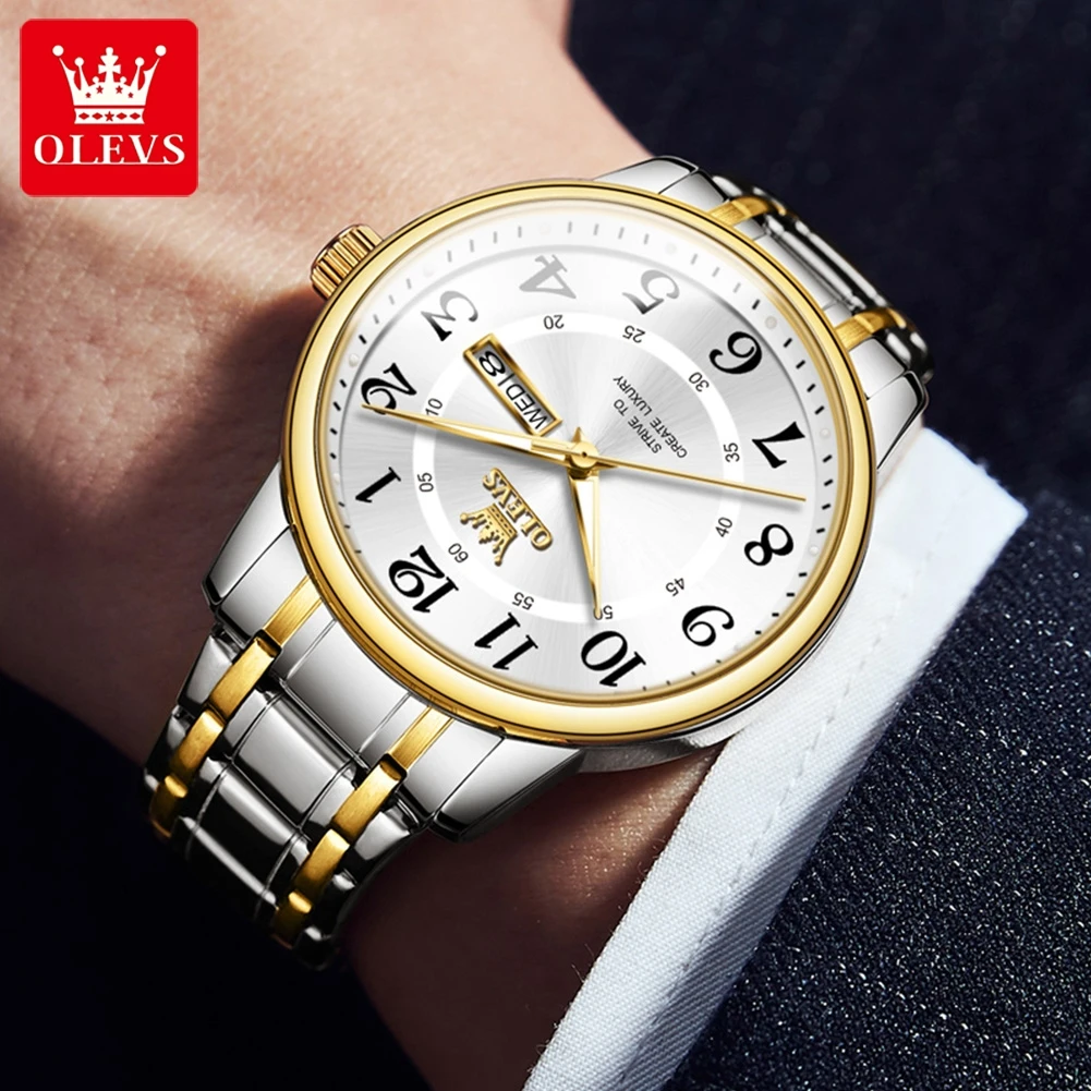 OLEVS – montre classique de lu - Luxury Watch With Arabic Numerals avis et prix