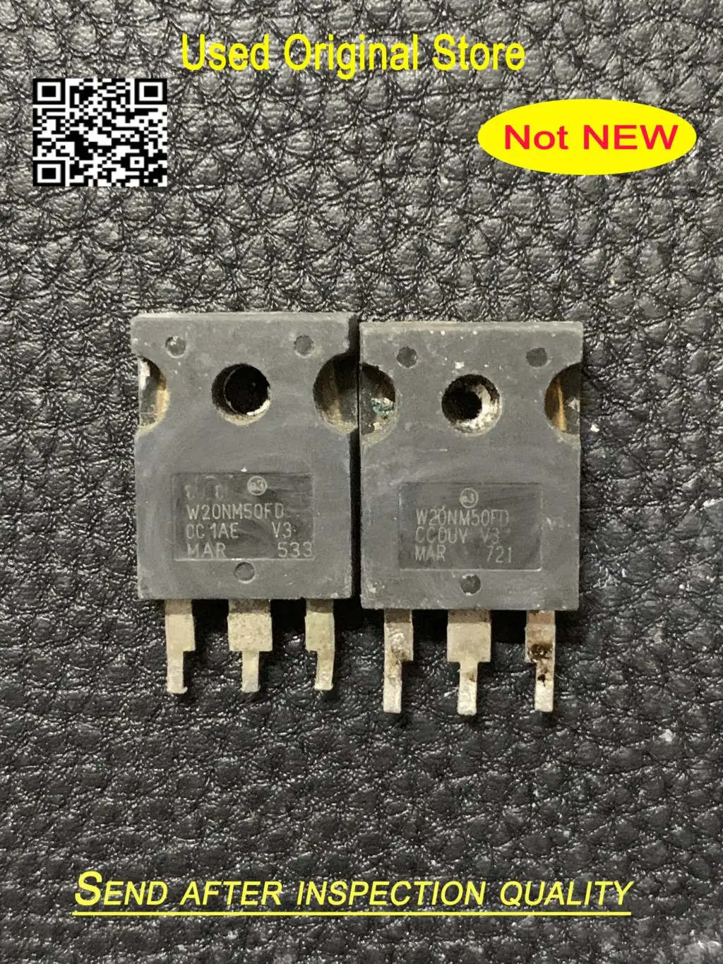 Used original 10pcs W20NB50 W20NK50Z W20NM50 W20NC50 TO-3P In Stock