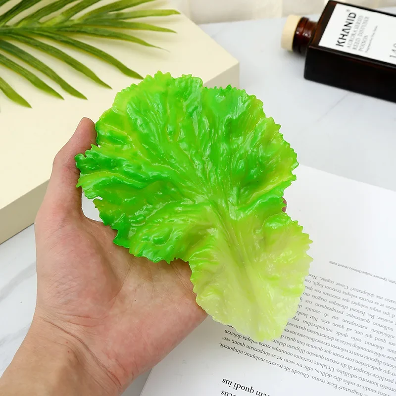 Simulation 1:1 Lettuce Model Creative Vegetable Decorations Preschool Education Food and Entertainment Photography Props Gift