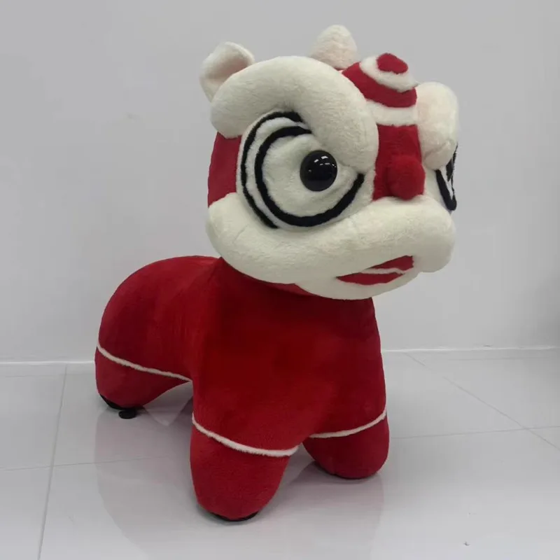 Guochao little lion, lion dancing stool, lion dancing chair cartoon animal modeling seat, creative ornament shoe changing stool
