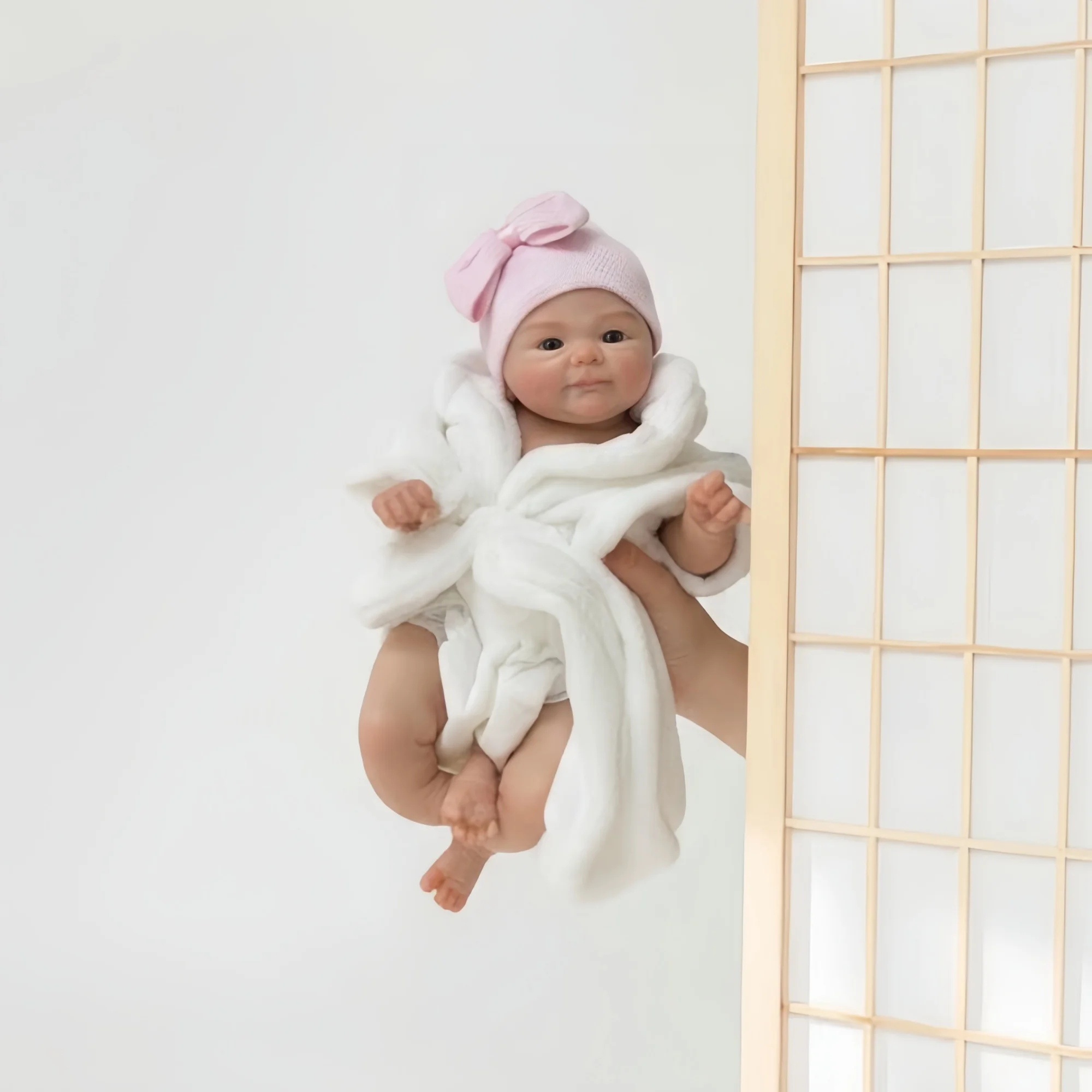Fotografia 5: AnjoDoll 2 Conjuntos de Roupas para Boneca Reborn de Silicone de 13 Polegadas com Boca Aberta, Lavável, Feita à Mão, Brinquedo Ideal para Presente