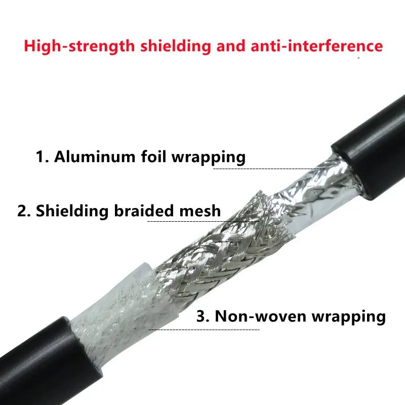 18AWG Polyurethane High Flexible Shielded Wire 2-20cores Pur Sheath Bending Resistant Acid And Alkali Resistant Drag Chain Cable