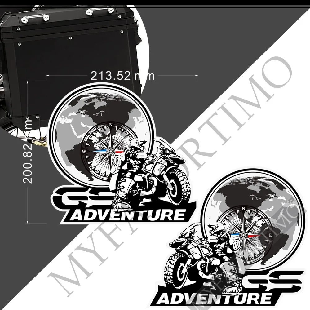 

For BMW R 1200 F 850 800 1250 750 700 G 310 1150 GS GSA HP Stickers Adventure R1250 Trunk Panniers Luggage Aluminium Top Cases