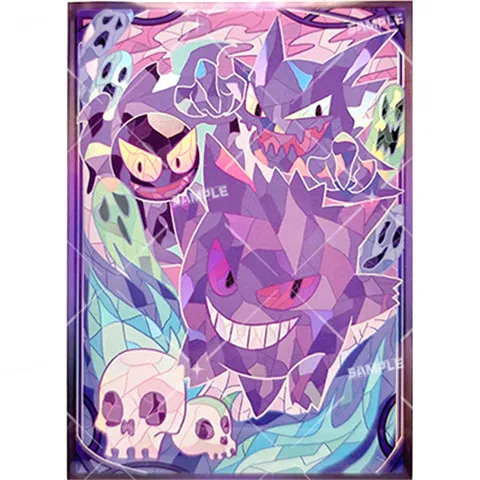 

Карманные рукава для карт монстров Gengar Ghost Stone Laser подходит для Ptcg держатель для карт OTCG OCG MTG WS защитный чехол для настольной игры