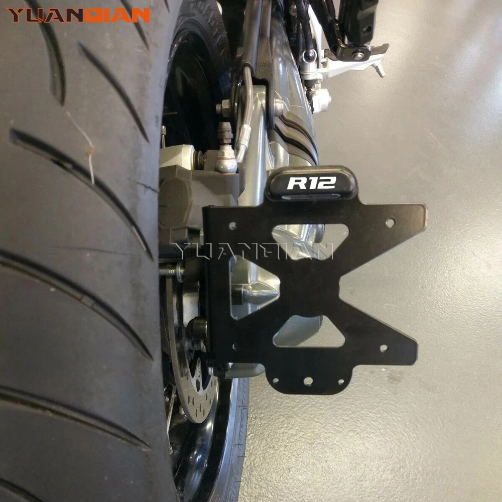 

For BMW R12 NineT R12 S R12 G/S 2023 2024 2025 2026 Motorcycle Side Short Tail Tidy License Plate Holder Tailstock Bracket Kit