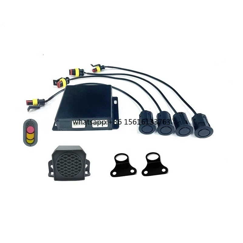 

24v Vehicle Corner Scan Ultrasonic Parking Sensor With Commercial Vehicle White Noise Reverse Horn